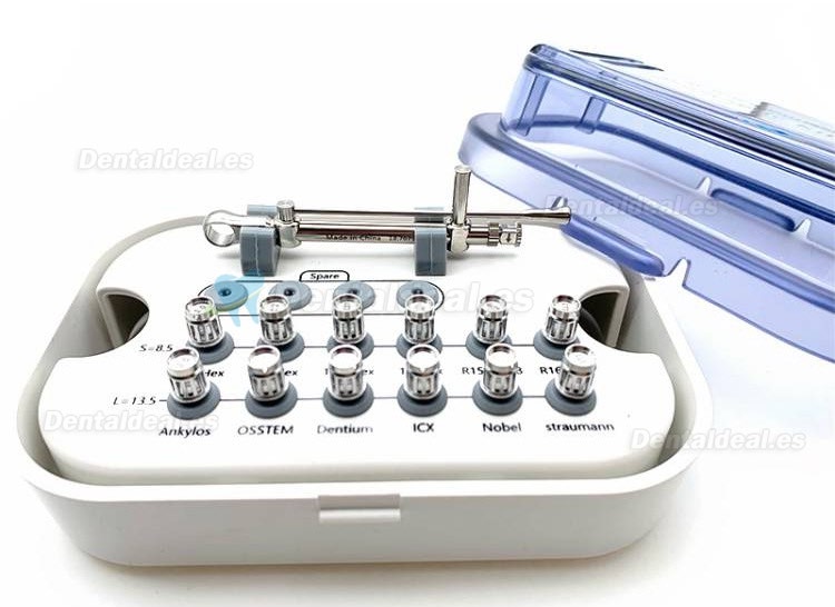 Llave dinamométrica de implante dental Trinquete 10-70NCM 12 * Destornilladores y 1 * Soporte para kit de llaves
